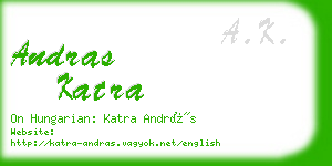 andras katra business card